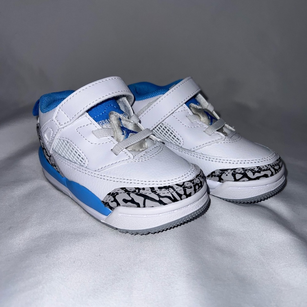 Jordan Spizike Low (TD) Toddlers' Shoes Size 5C White/University Blue FQ3952-141